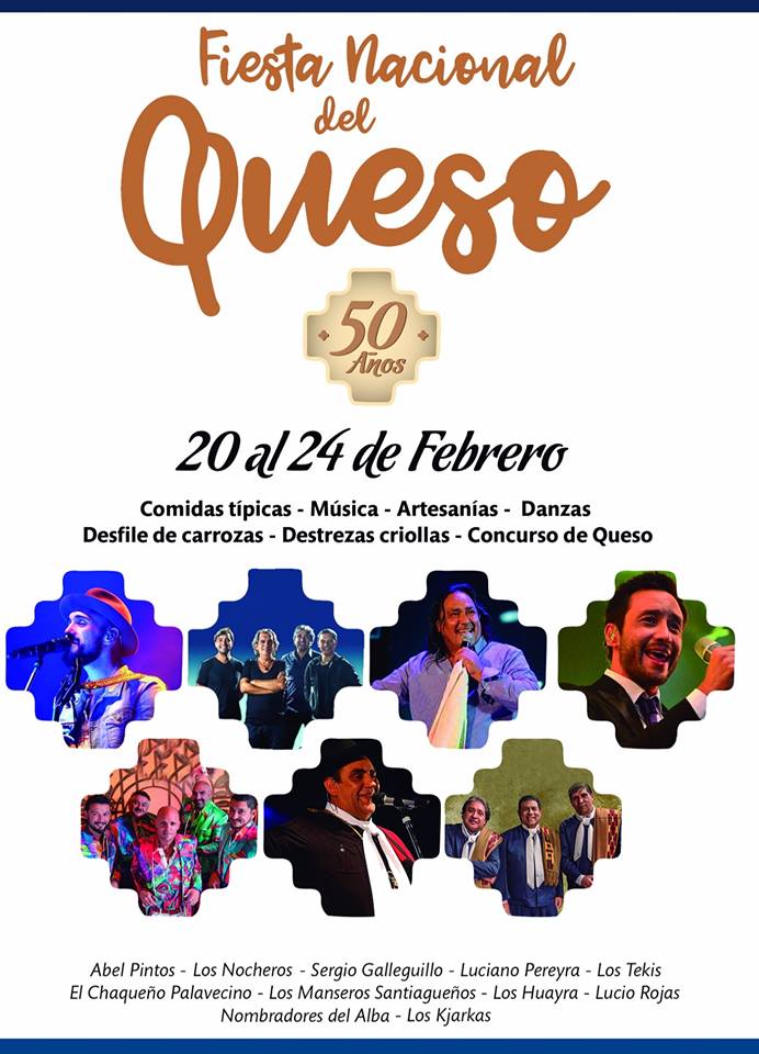 El Festival del Queso festejará sus 50 años con una cartelera de lujo